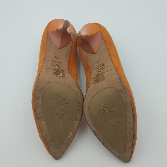 Donald J Pliner Bella Suede/Vinyl Heels Size 9 - Picture 12 of 14